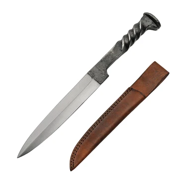 SZCO Supplies 12in Hand Forged Railroad Spike Bayonet Fixed Blade Knife View 1