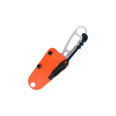 ESEE Imlay Rescue Fixed Blade Knife with Orange Injection Molded Sheath View 2