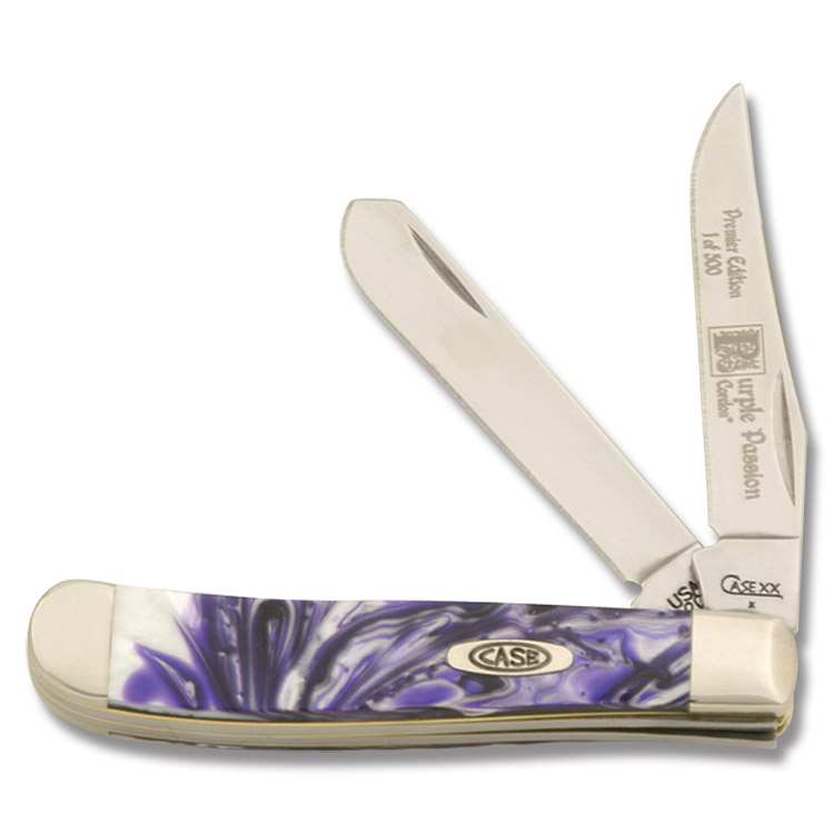 Case Purple Passion Mini Trapper Folding Knife CA9207PP View 1