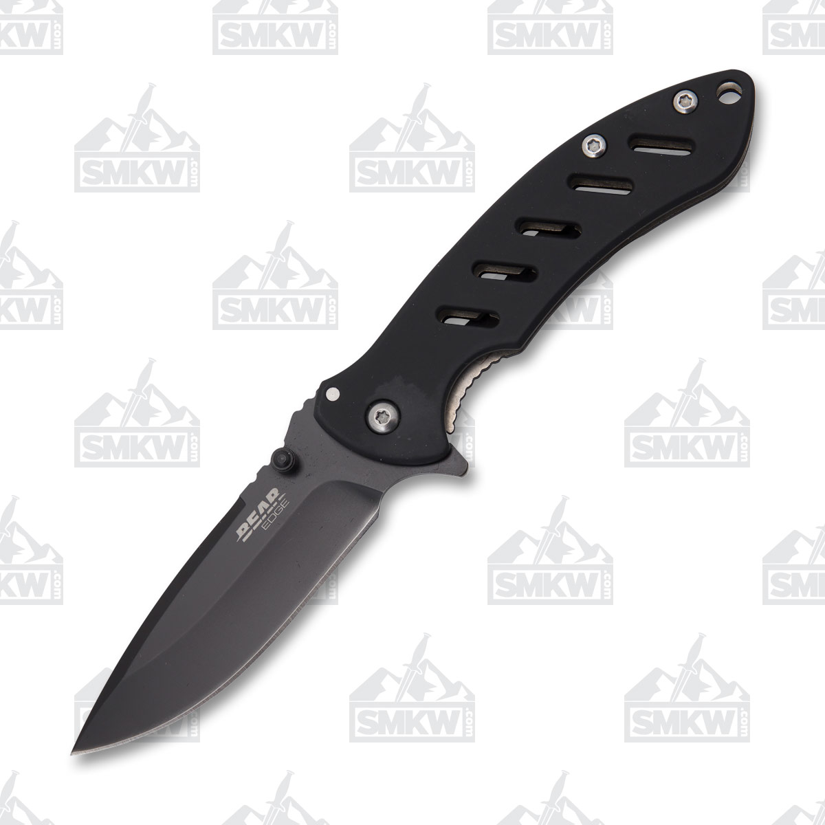 Bear & Son Bear Edge Brisk 4.12in Black 440 Drop Point BR61511 View 2