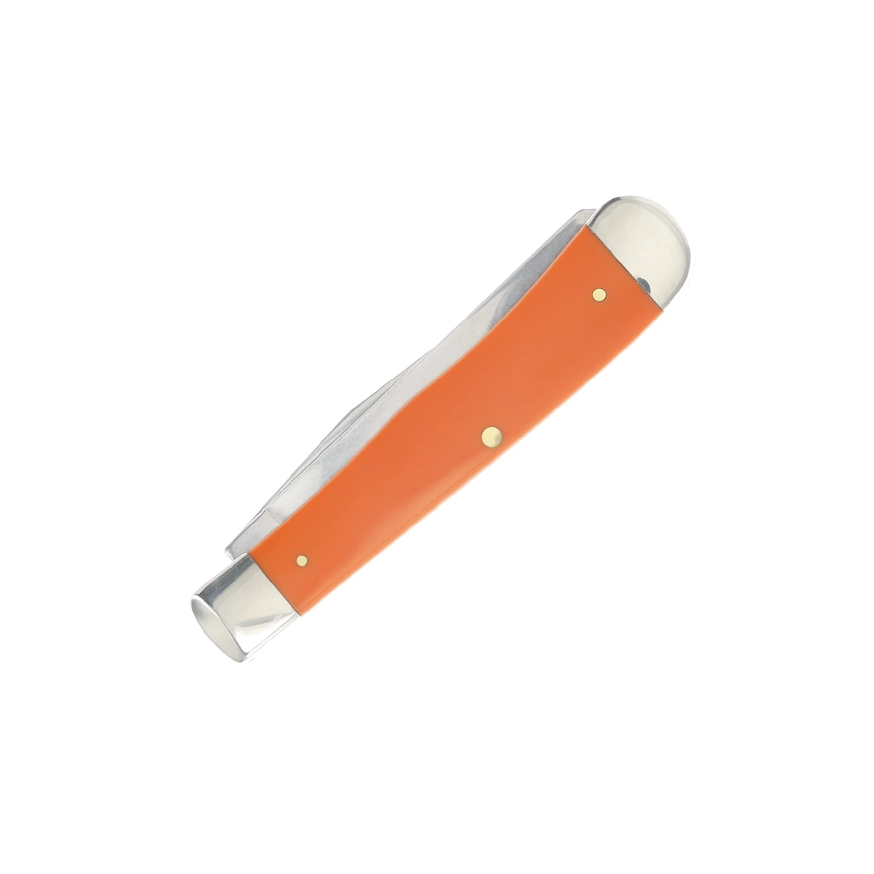 Case Smooth Orange Synthetic Trapper Folding Knife CA80500 View 3
