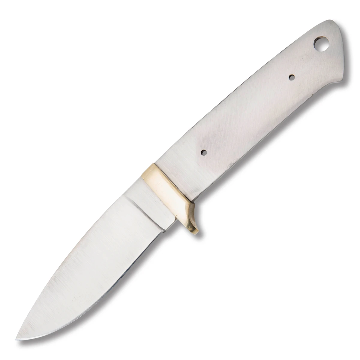 Knife Blade Blank Drop Point 4in Full Tang Stainless Steel BL129 View 1