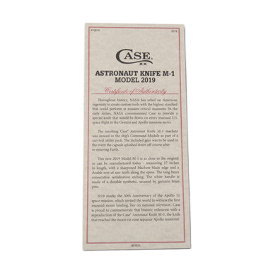 Case XX Astronaut Knife M-1 Commemorative Edition CA12019 View 6