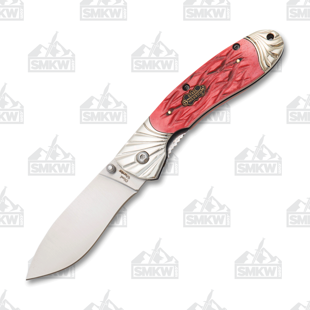 Frost Steel Warrior Red Jigged Assisted Linerlock FRSW005DRJB View 2