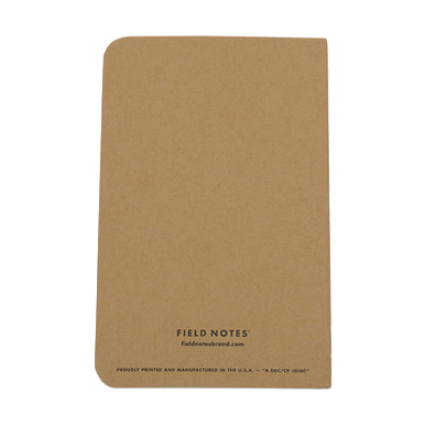 Field Notes Original Kraft Ruled Paper Three-Pack Memo Books View 4