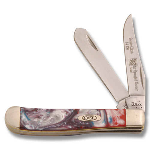 Case XX Star Spangled Banner Corelon Mini Trapper Folding Knife CA9207STAR View 1