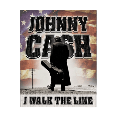 Johnny Cash I Walk the Line Tin Sign View 1