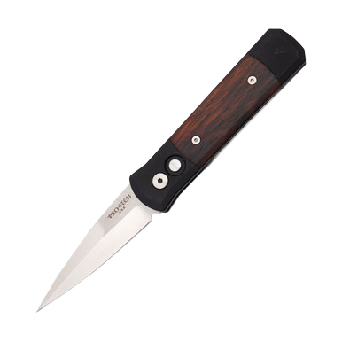 Pro-Tech Knives Godson Auto Cocobolo Inlay View 2