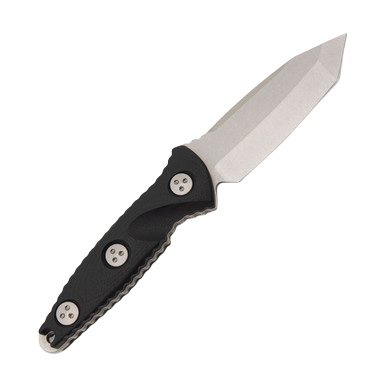 Microtech SOCOM Alpha Mini Tanto Fixed Blade Knife (S/E Stonewash | Black) View 3
