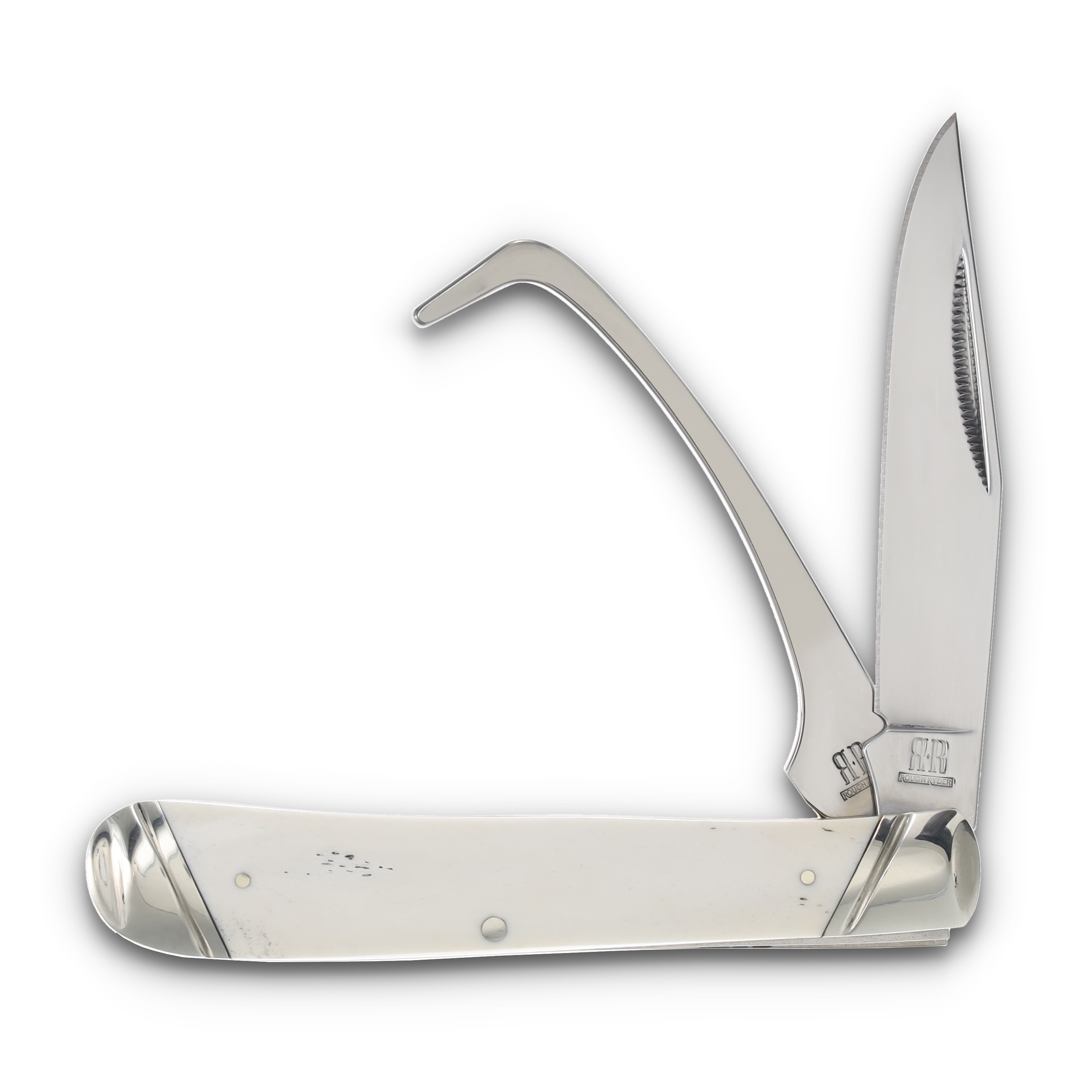 Rough Ryder Natural Bone Equestrian Trapper RR1972 View 1