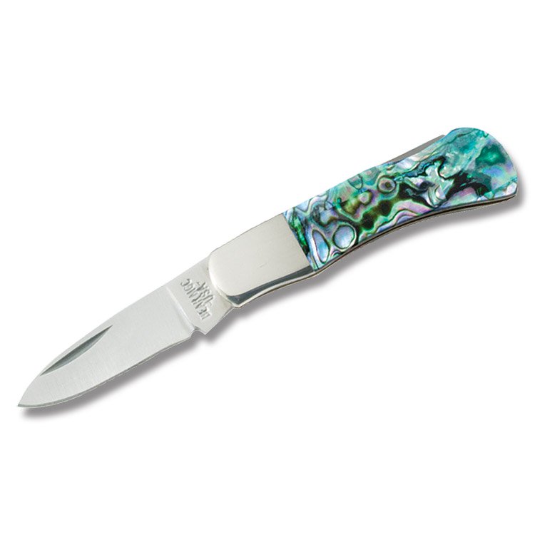 Bear & Son Abalone Mini Executive Lockback Folding Knife BRAB40 View 1