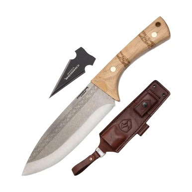 Condor Tool and Knife Pictus Fixed Blade Knife with Saighead Arrowhead Set CTK394161 View 1
