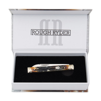 Rough Ryder Cinnamon Bone Stag Doctor's Knife RR2158 View 3