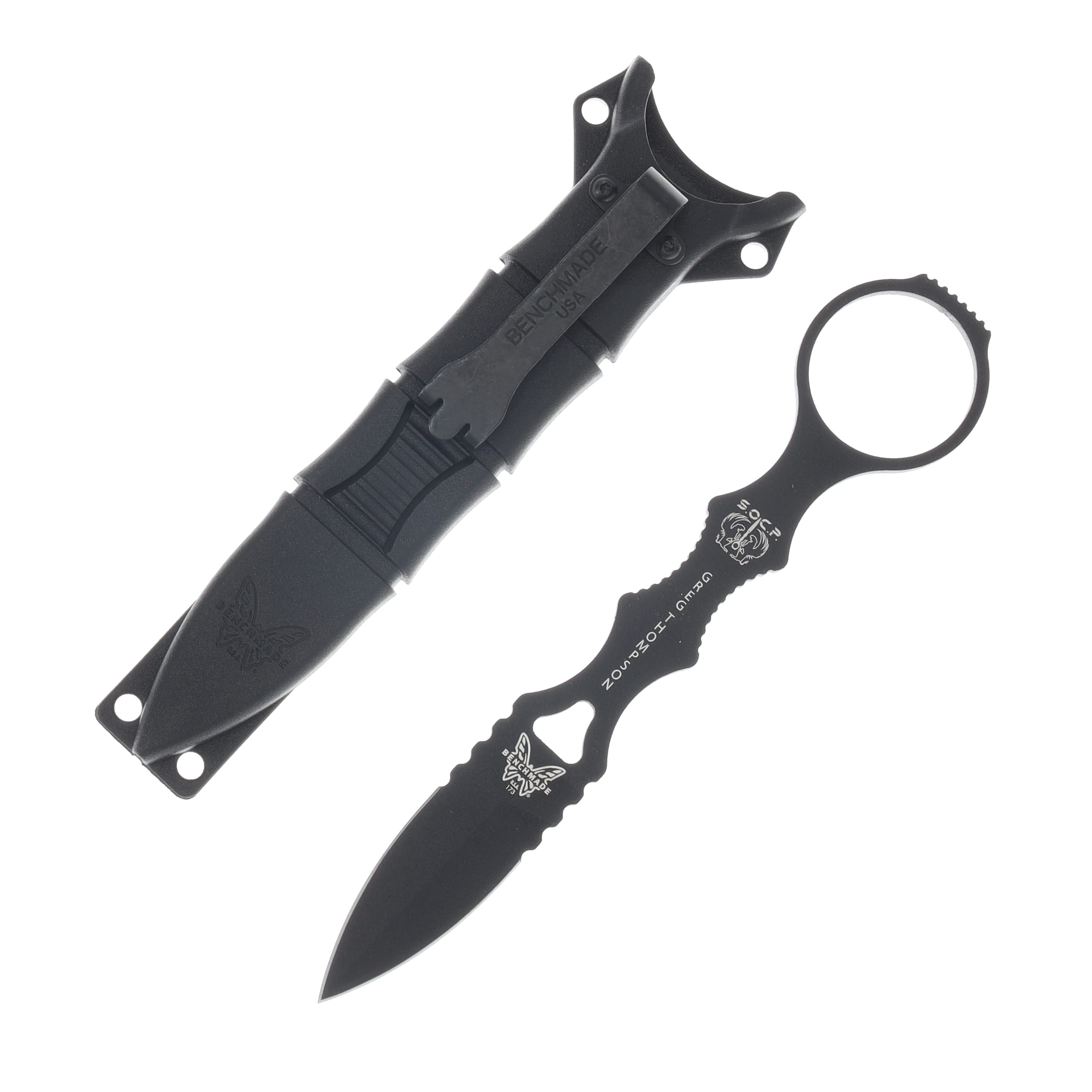 Benchmade Mini SOCP Dagger 2.22 Inch Plain Black Dagger BM173BK View 1