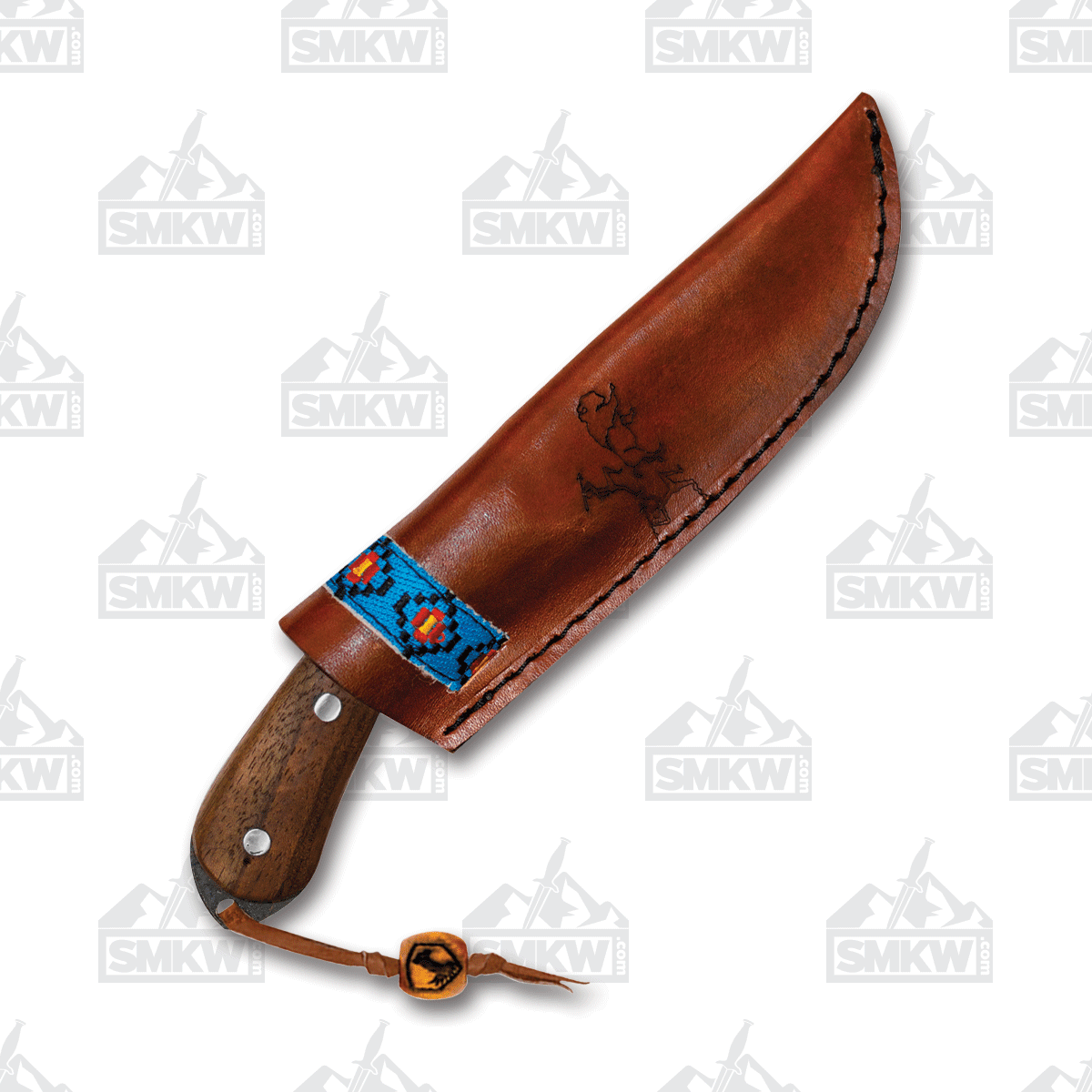 Condor Blue River Fixed Blade Knife Walnut/Turquoise 4.3in Plain Edge CTK282543 View 2