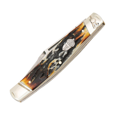 Rough Ryder Cinnamon Bone Stag Stockman Folding Knife RR2160 View 2