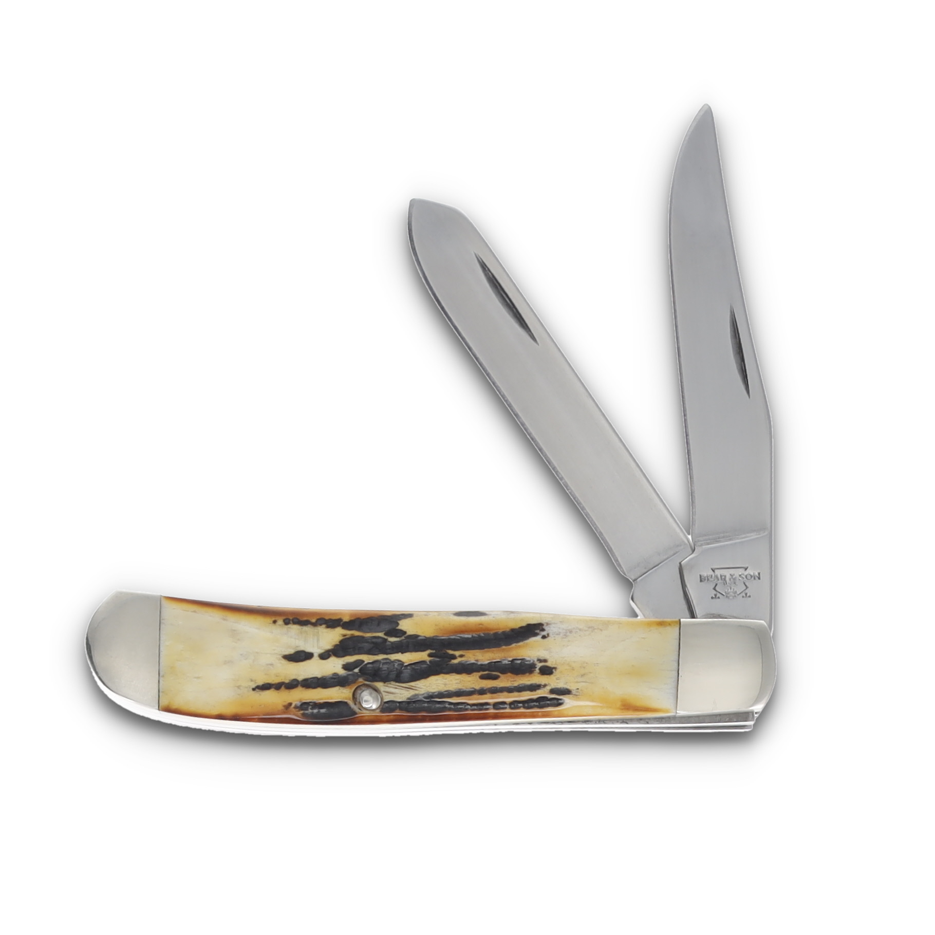 Bear & Son Stag Mini Trapper Folding Knife BR507 View 1