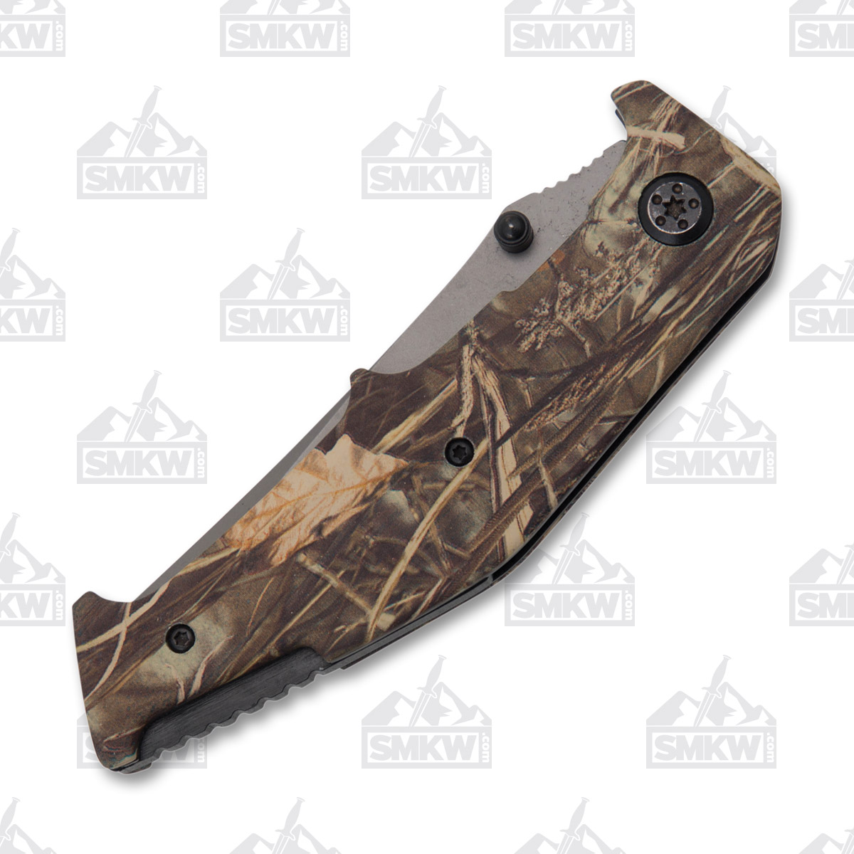 Browning Waterfowl Spring Assisted Linerlock Folding Knife Clip Point/Camo BN3220306 View 5