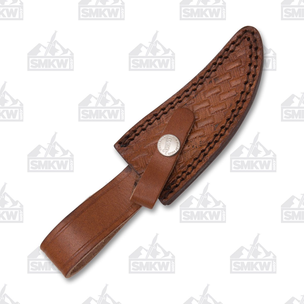Marbles Wood and Brass Hunter Skinner Fixed Blade Knife MR573 View 5