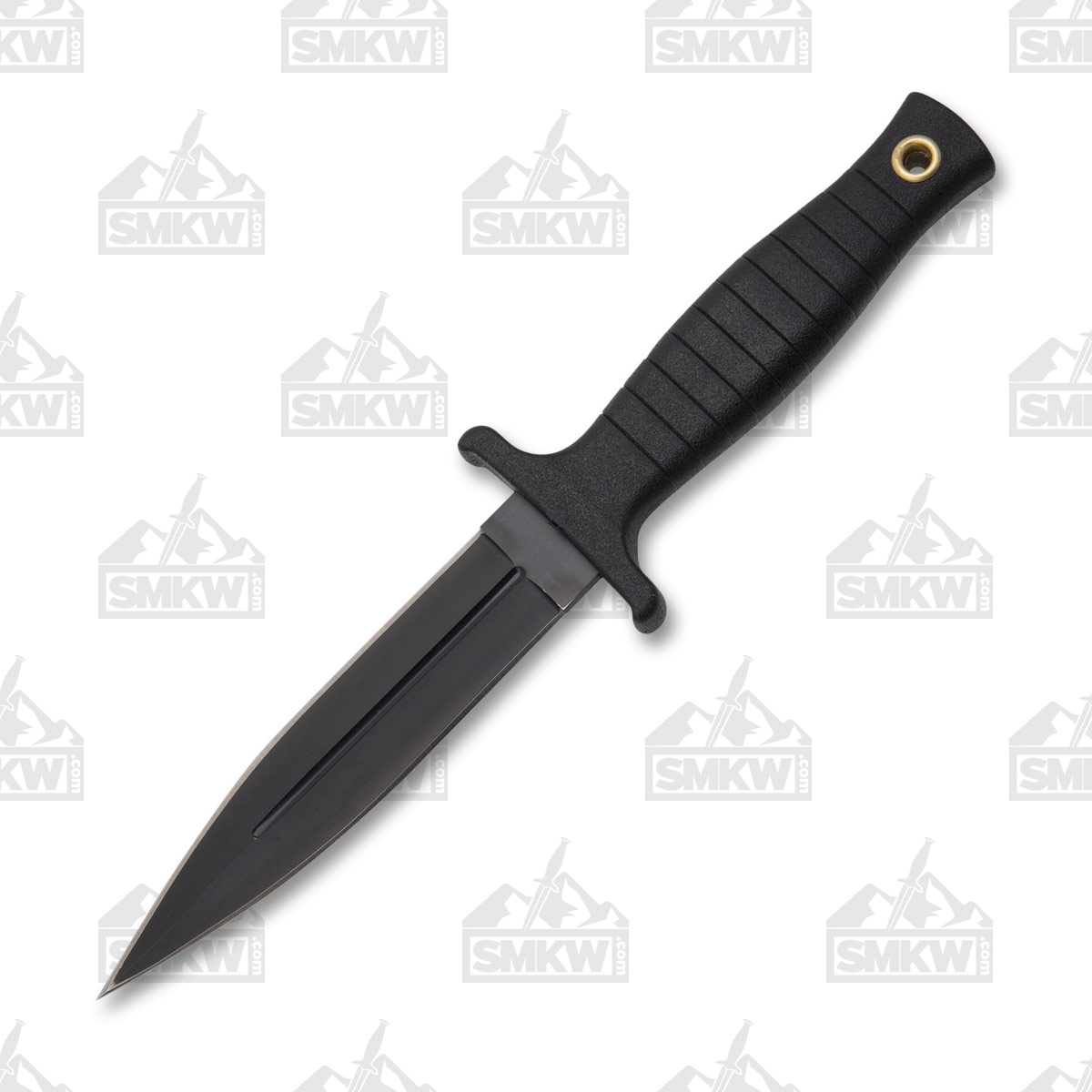Szco Combat Boot Knife 5 Inch Plain Black Dagger Camo Sheath 211459CM View 2