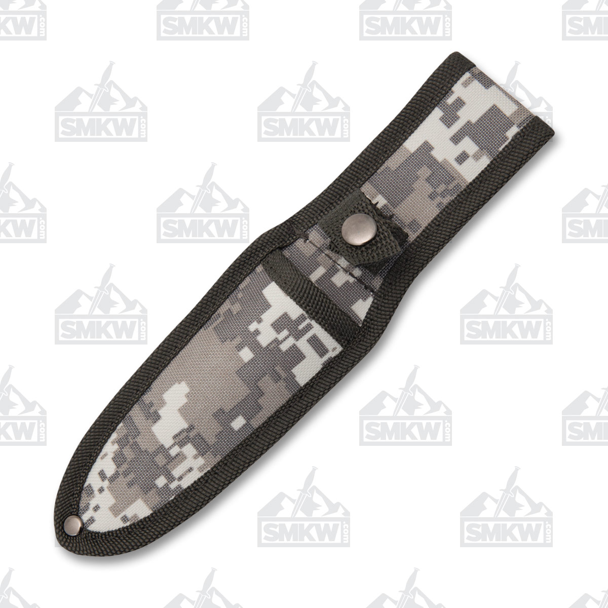 Szco Combat Boot Knife 5 Inch Plain Black Dagger Camo Sheath 211459CM View 5