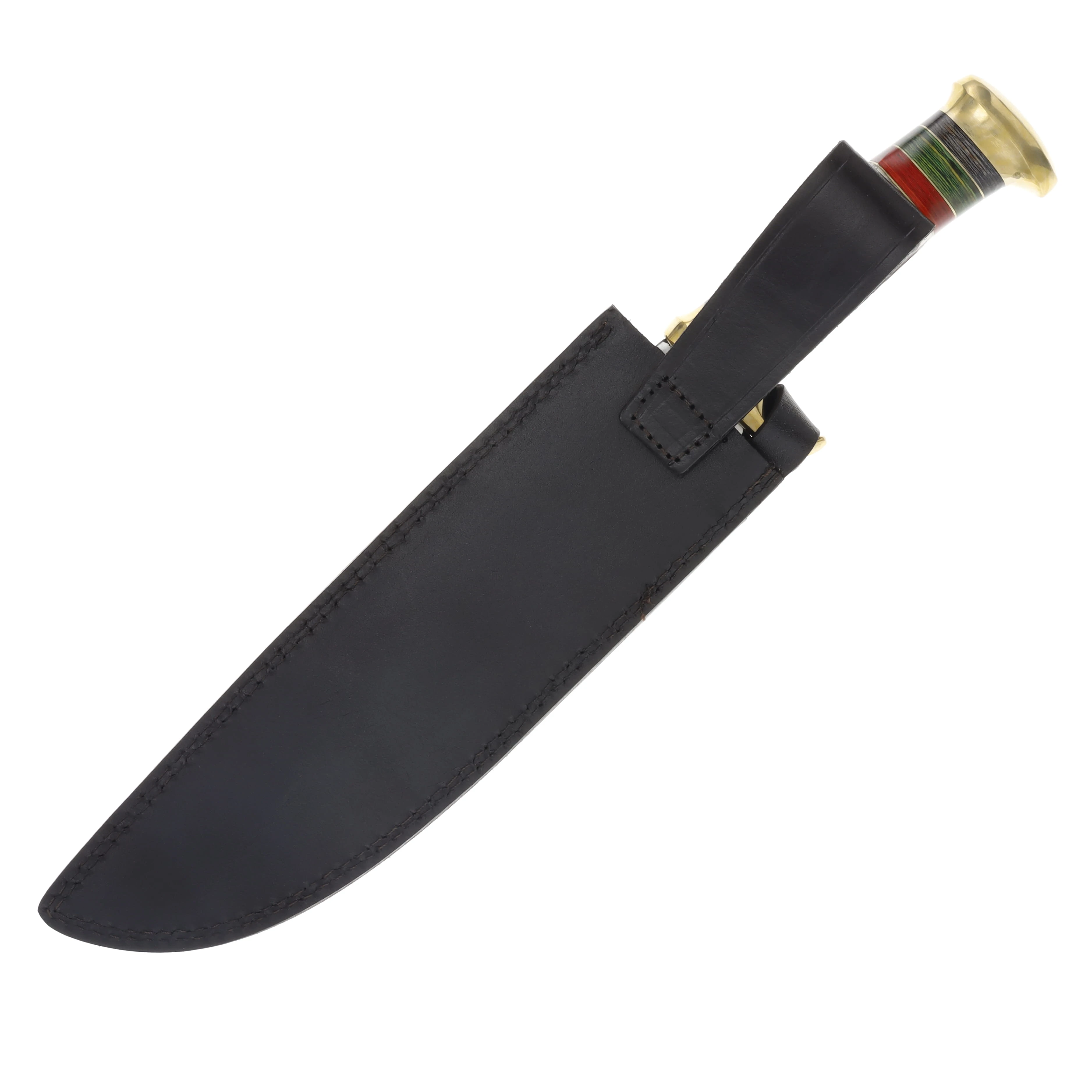 Marble's Stag Bone /Pakkawood Bowie with Leather Sheath MR574 View 4