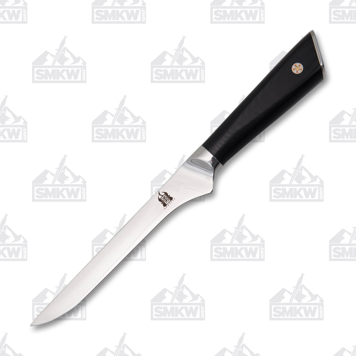 Komoran Damascus Kitchen Knife and Block Set KO036 View 11
