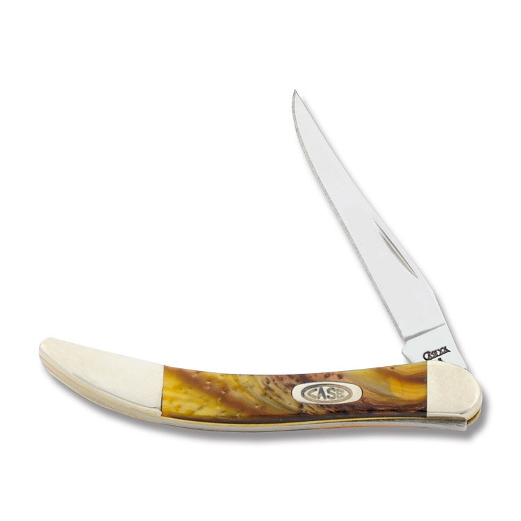 Case XX Butter Rum Corelon Small Texas Toothpick Folding Knife View 1