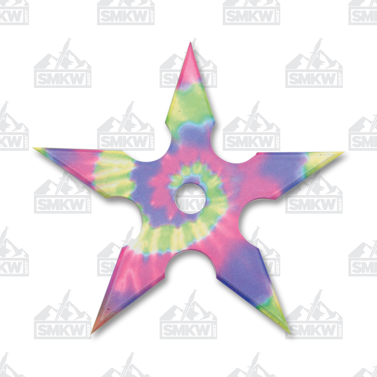 SZCO Supplies 4in 4-Piece Tye-Dye Throwing Star Set with Nylon Case 211465 View 4