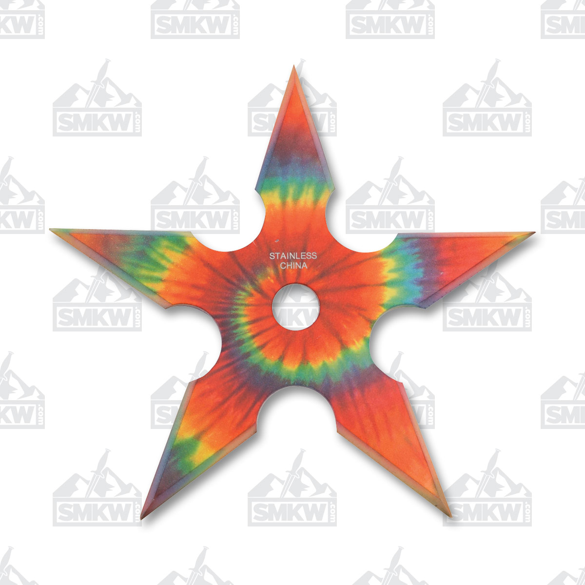 SZCO Supplies 4in 4-Piece Tye-Dye Throwing Star Set with Nylon Case 211465 View 7