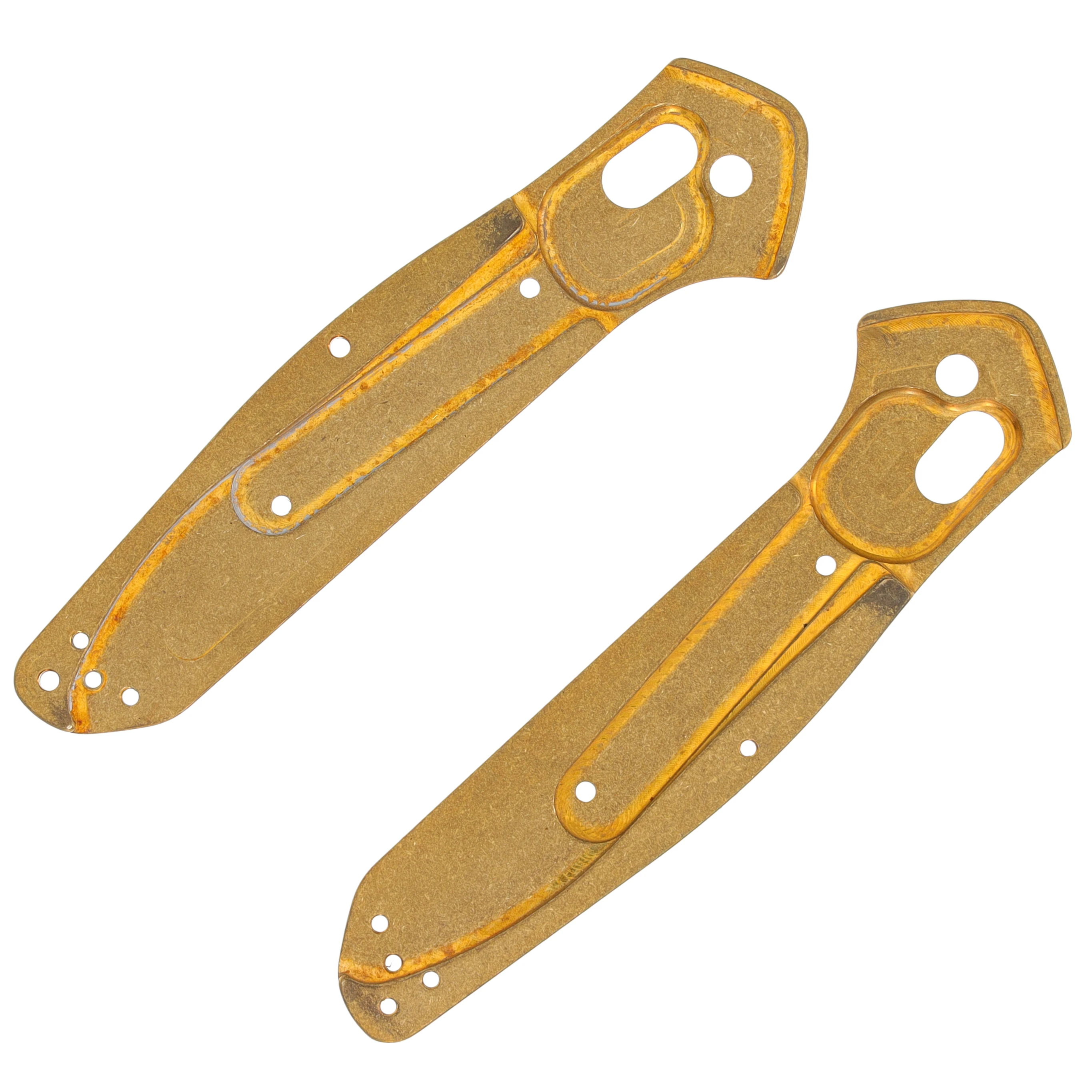 SMKW Custom Benchmade 940 Brass Handle Scales SKBF210696B View 2