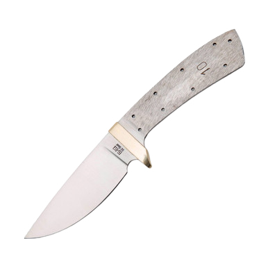3.25 Inch D2 Drop Point Blade Blank BL144 View 1