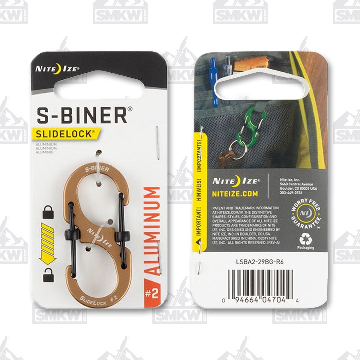Nite Ize S-Biner Sidelock Coyote NI47051 View 1