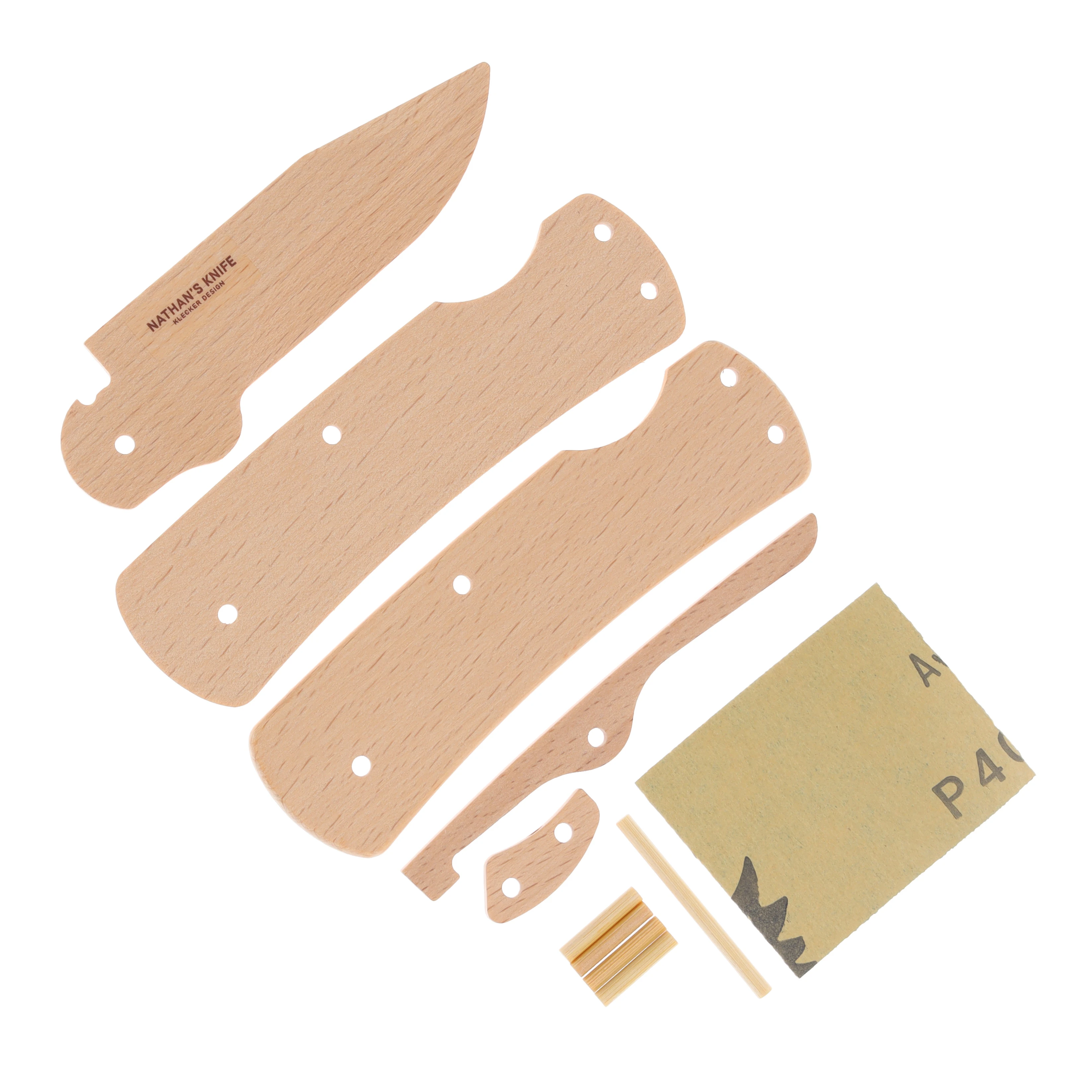 CRKT Nathan's Knife Kit Lockback – Wooden Folding Knife Model Kit CR1032 View 2
