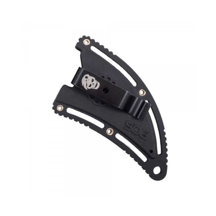 SOG Gambit Fixed Blade Black 2.58in Satin Plain Sheepsfoot SOGGB1001CP View 3
