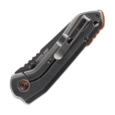 CRKT Overland Olive 3 Inch Plain Black Stonewash Wharncliffe View 3