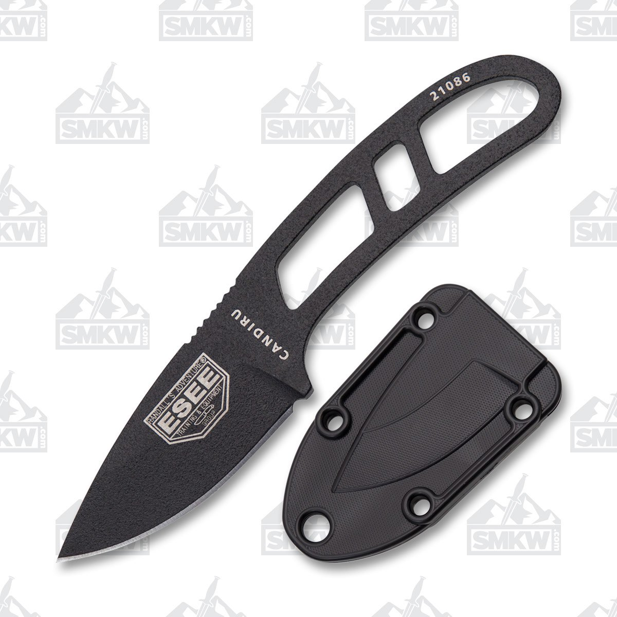 ESEE Candiru Fixed Blade Knife 2in Plain Edge Skeletonized ESEECKB View 1
