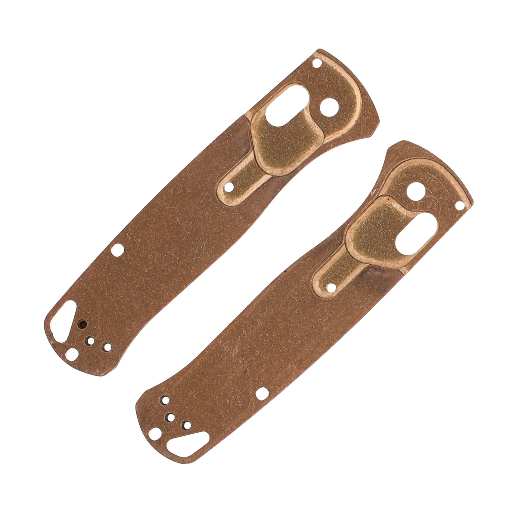 SMKW Custom Benchmade Bugout Bronze Handle Scales SKBF210692Z View 2