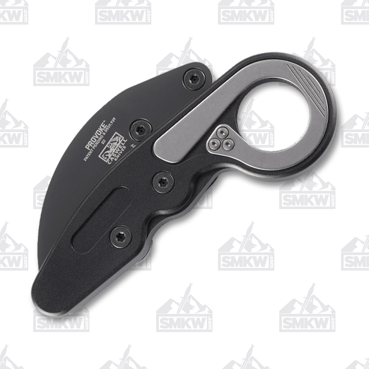 CRKT Provoke Kinematic Folding Knife Tactical All Black Veff Serrated CR4040V View 3