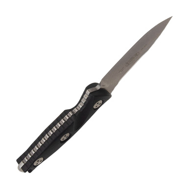 Microtech SOCOM Alpha Mini Stonewash S/E Black G-10 View 5