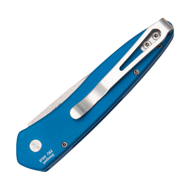 ProTech Newport Automatic Knife Stonewash/Blue AUPT3405BLUE View 3