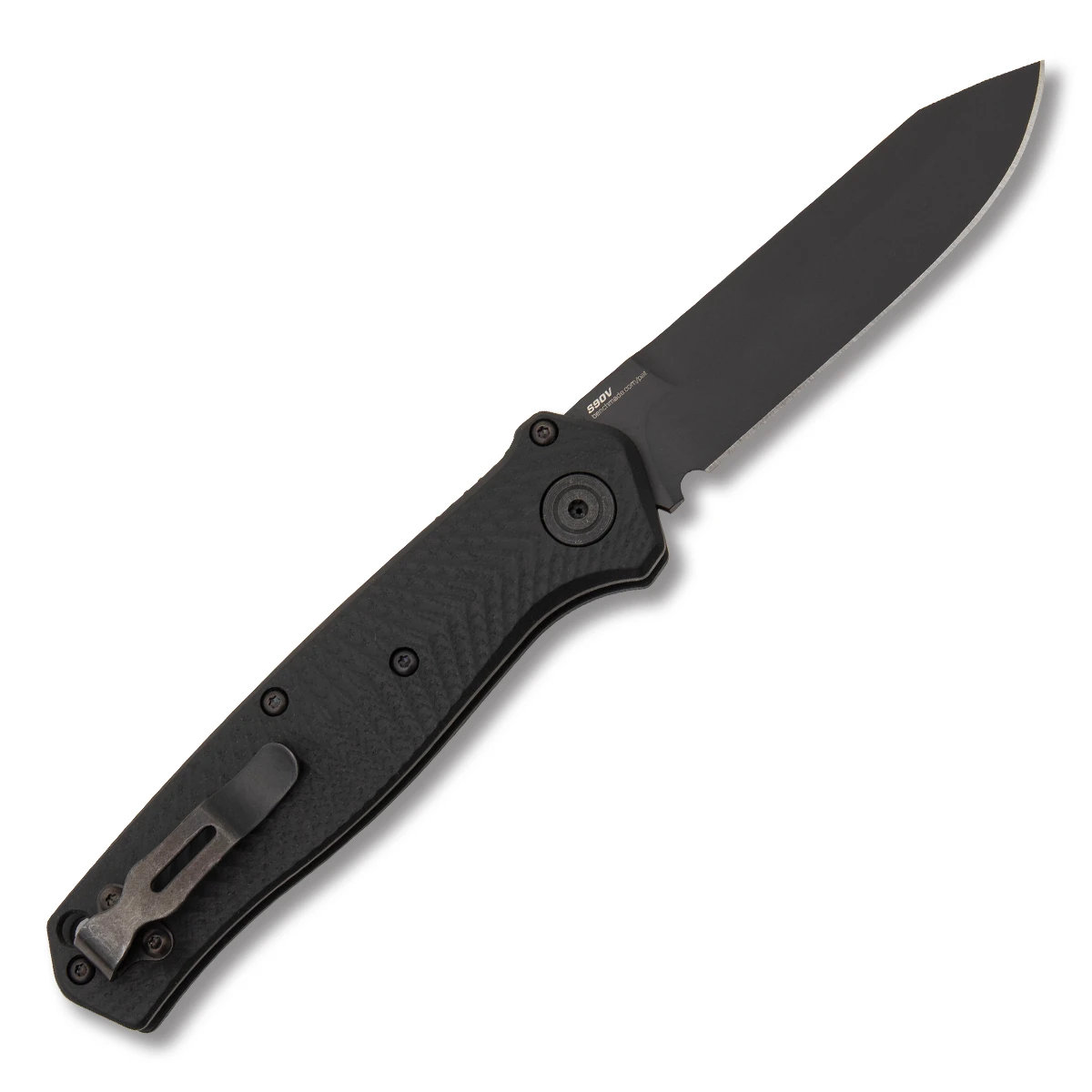 Benchmade Mediator OTS Single Edge Automatic Knife 3.3in Plain G10 AUBM8551BK View 2