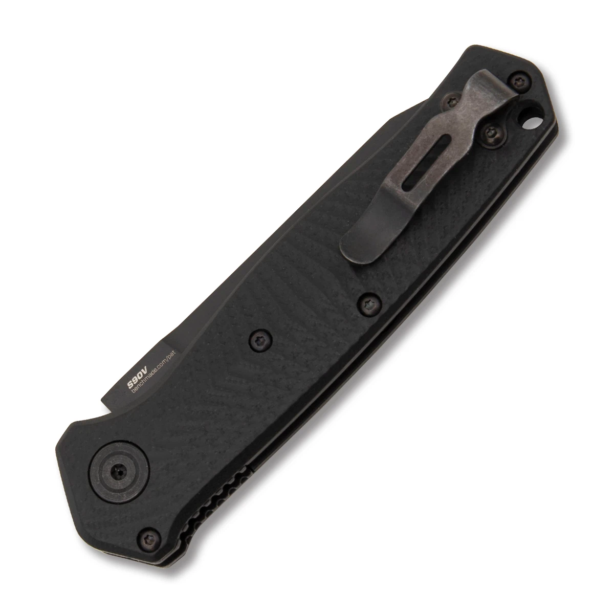 Benchmade Mediator OTS Single Edge Automatic Knife 3.3in Plain G10 AUBM8551BK View 4