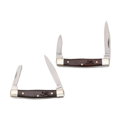 Browning Knives 50th Anniversary Two Blade Stockman Folding Knife Set View 4