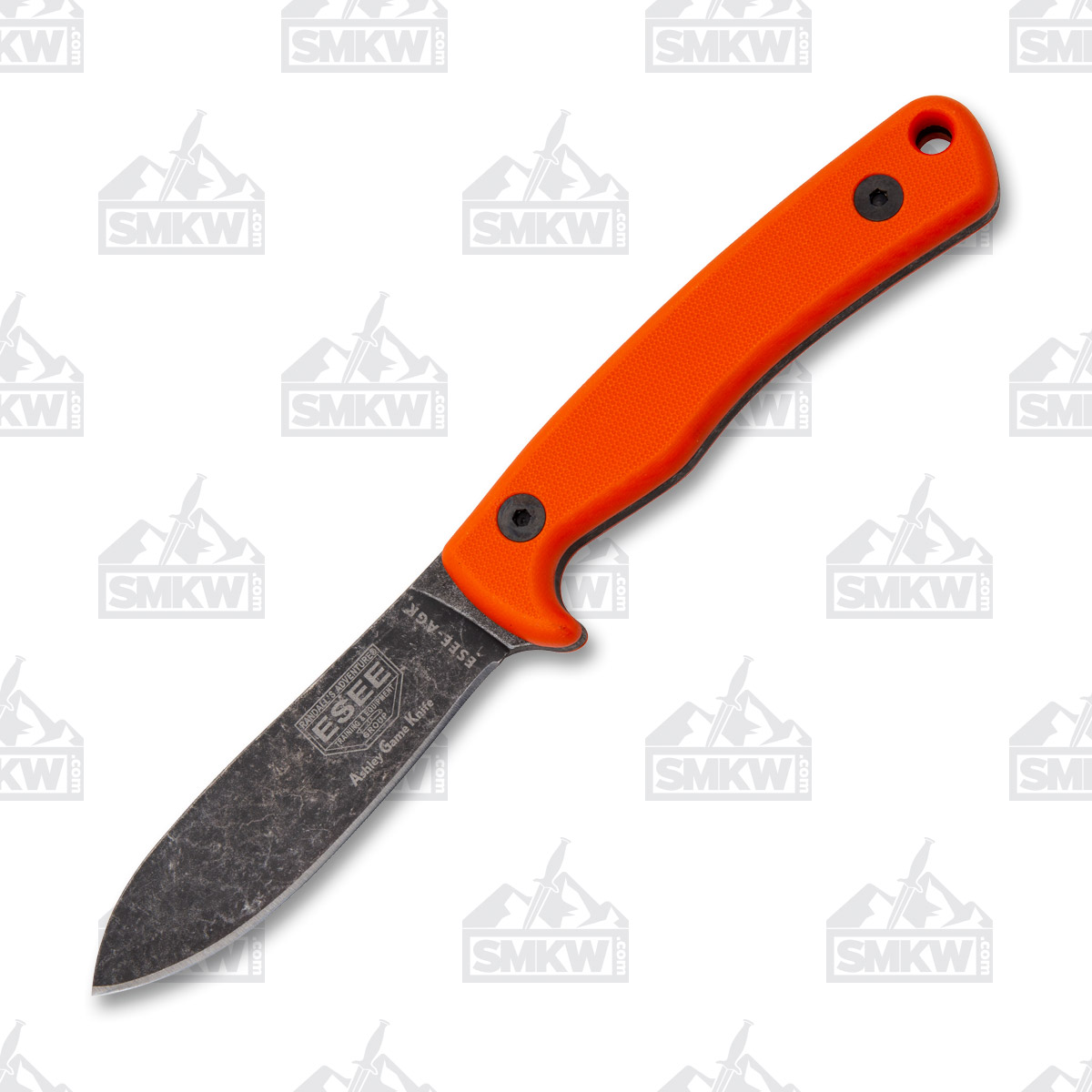 ESEE Knives Ashley Game Knife Orange G10 Fixed Black Stonewashed Blade ESEEAGKOR View 4
