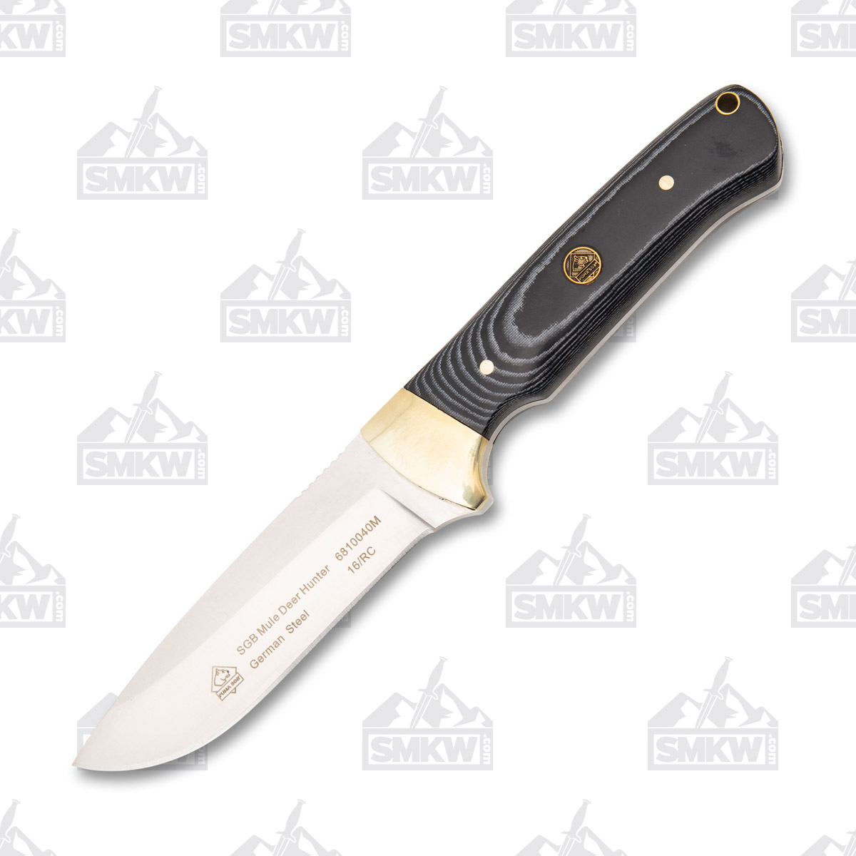 Puma SGB Mule Deer Hunter Fixed Knife 3.5in Plain Satin Drop Point PKC6810040M View 2