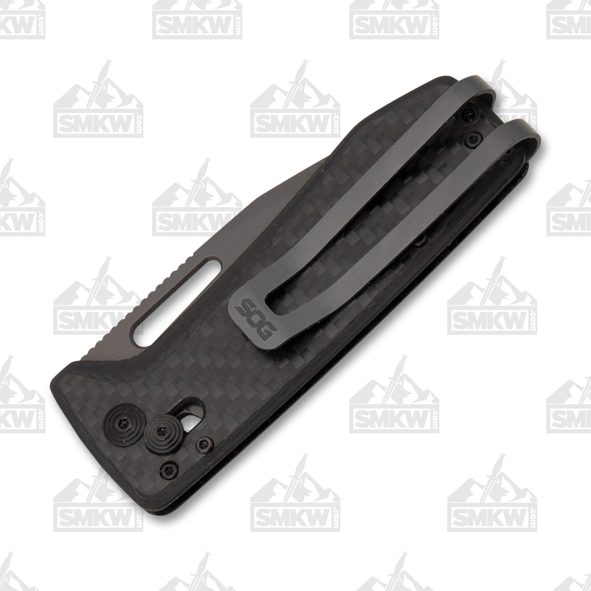SOG Ultra XR Carbon and Graphite Folding Knife 2.8in Clip Point Blade SOG12630157 View 3