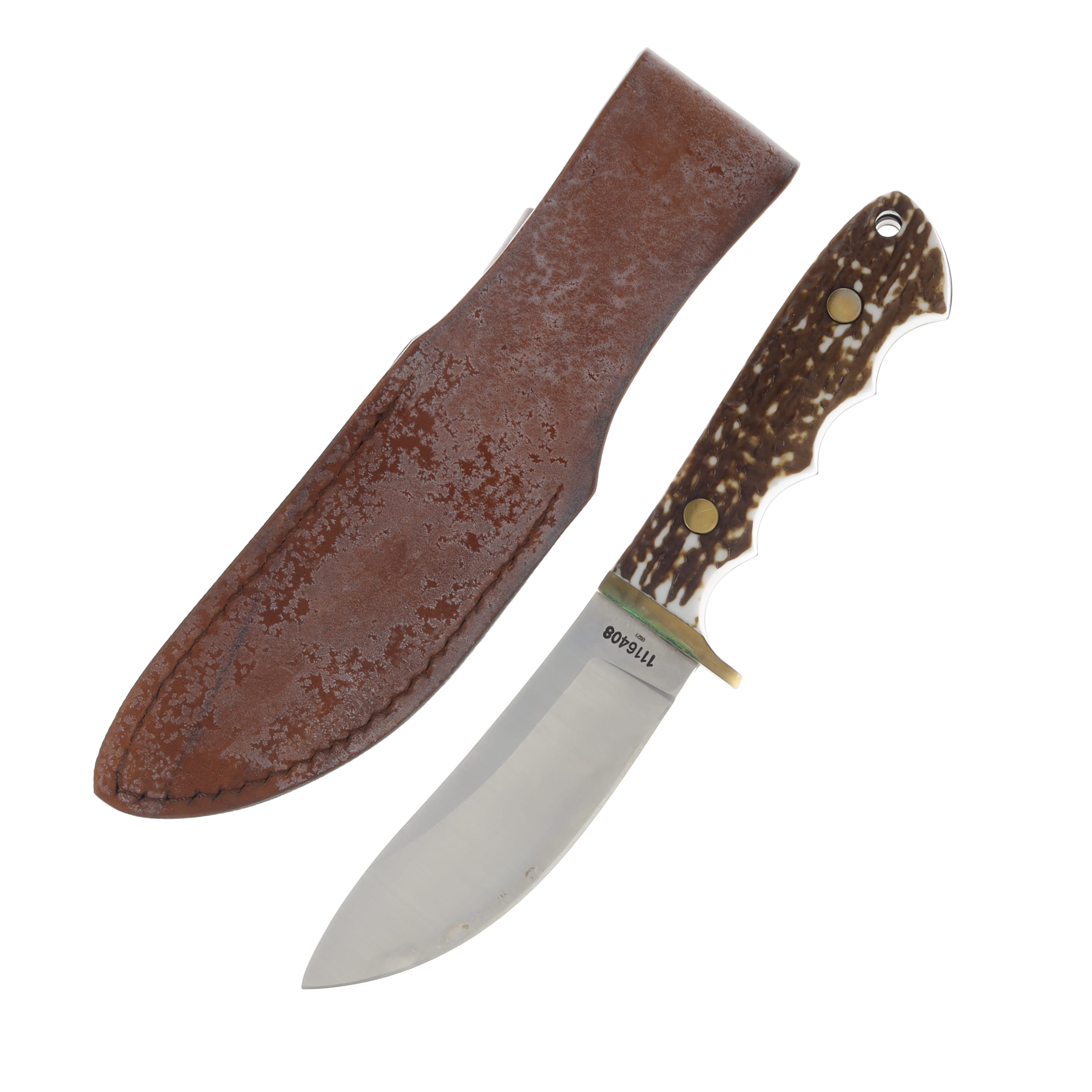 Uncle Henry Next Gen Fixed Knife Staglon 4.5in Plain Satin Drop Point 1116408 View 2