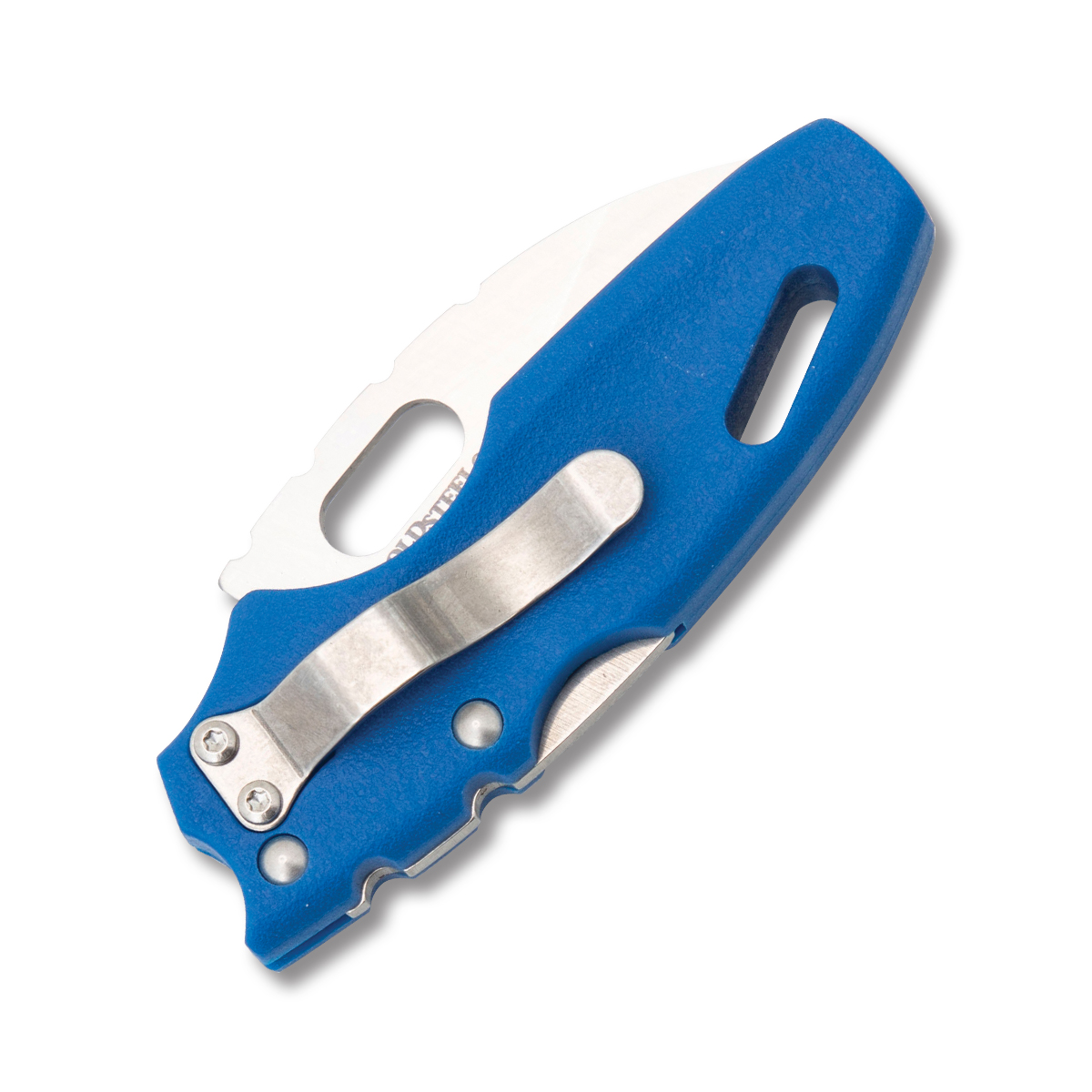 Cold Steel Mini Tuff Lite Blue 2in Plain Satin Sheepsfoot CS20MTB View 6