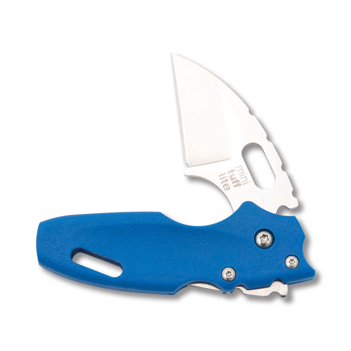 Cold Steel Mini Tuff Lite Blue 2in Plain Satin Sheepsfoot CS20MTB View 3